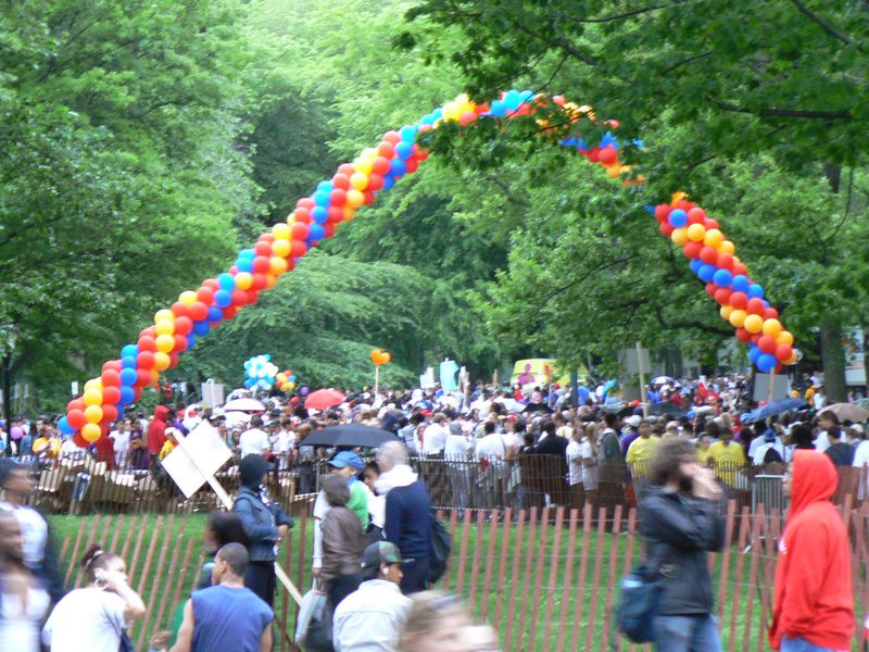 Central Park et autour: Marche dans central park contre le sida 3